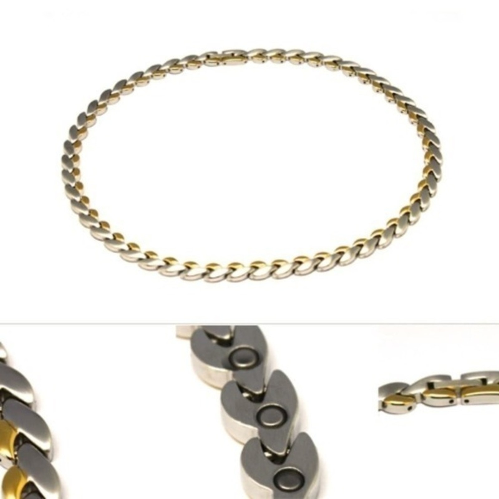 New Stainless Steel Magnetic Necklace Size 18 Inch